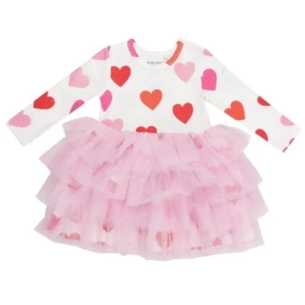 Angel Dear Heart Print Dress size 12-18M
